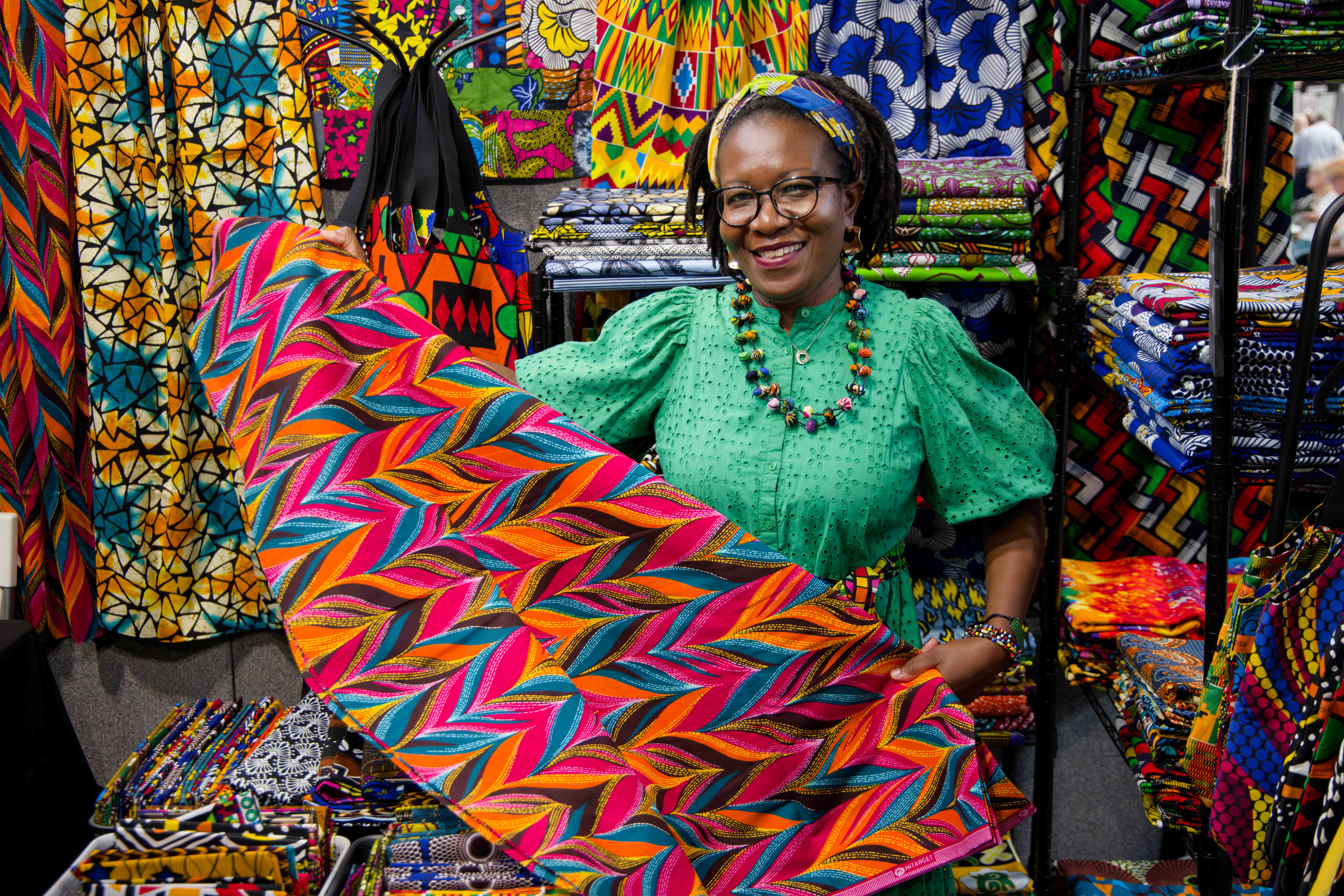 Colourful fabric