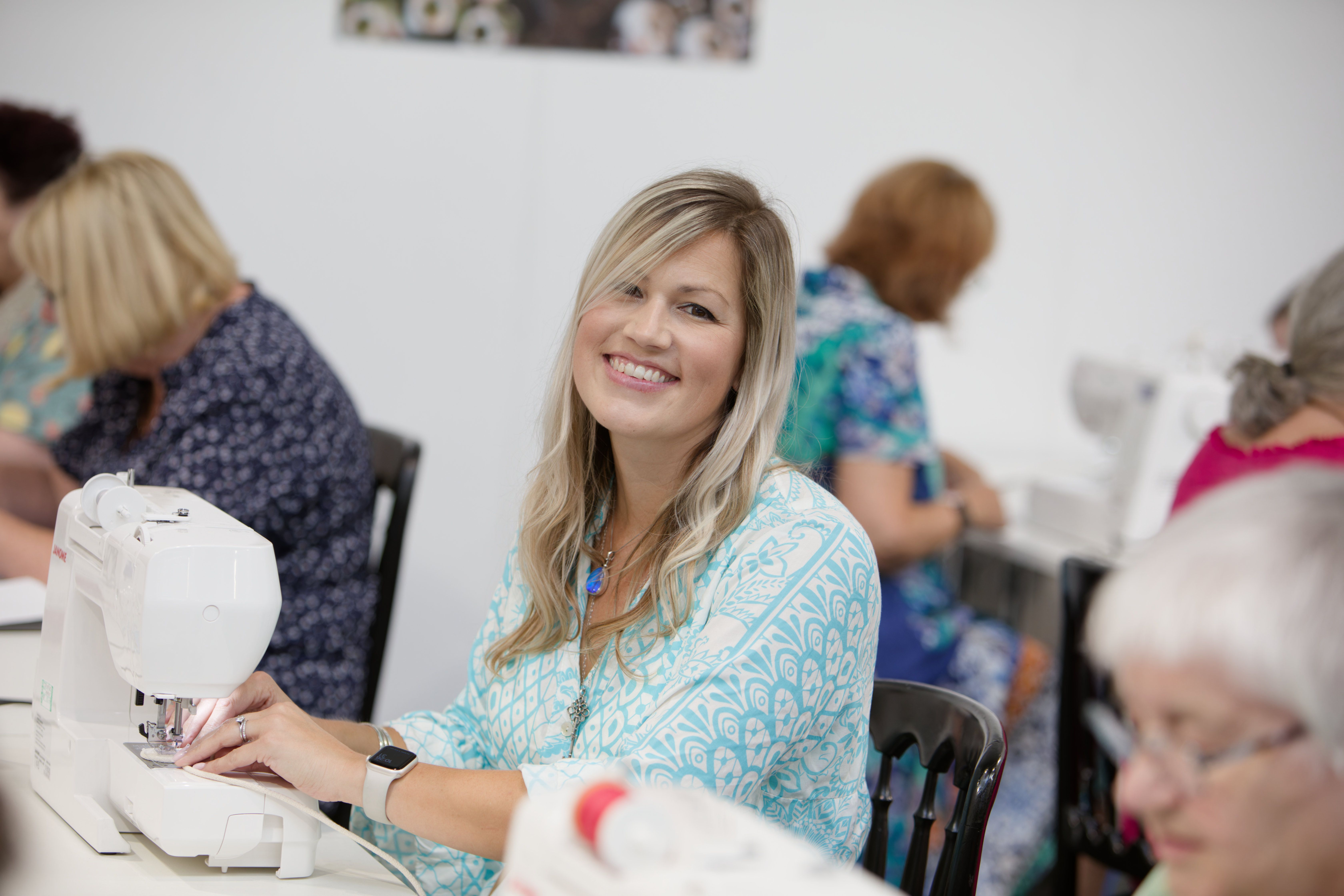 A student at a workshop