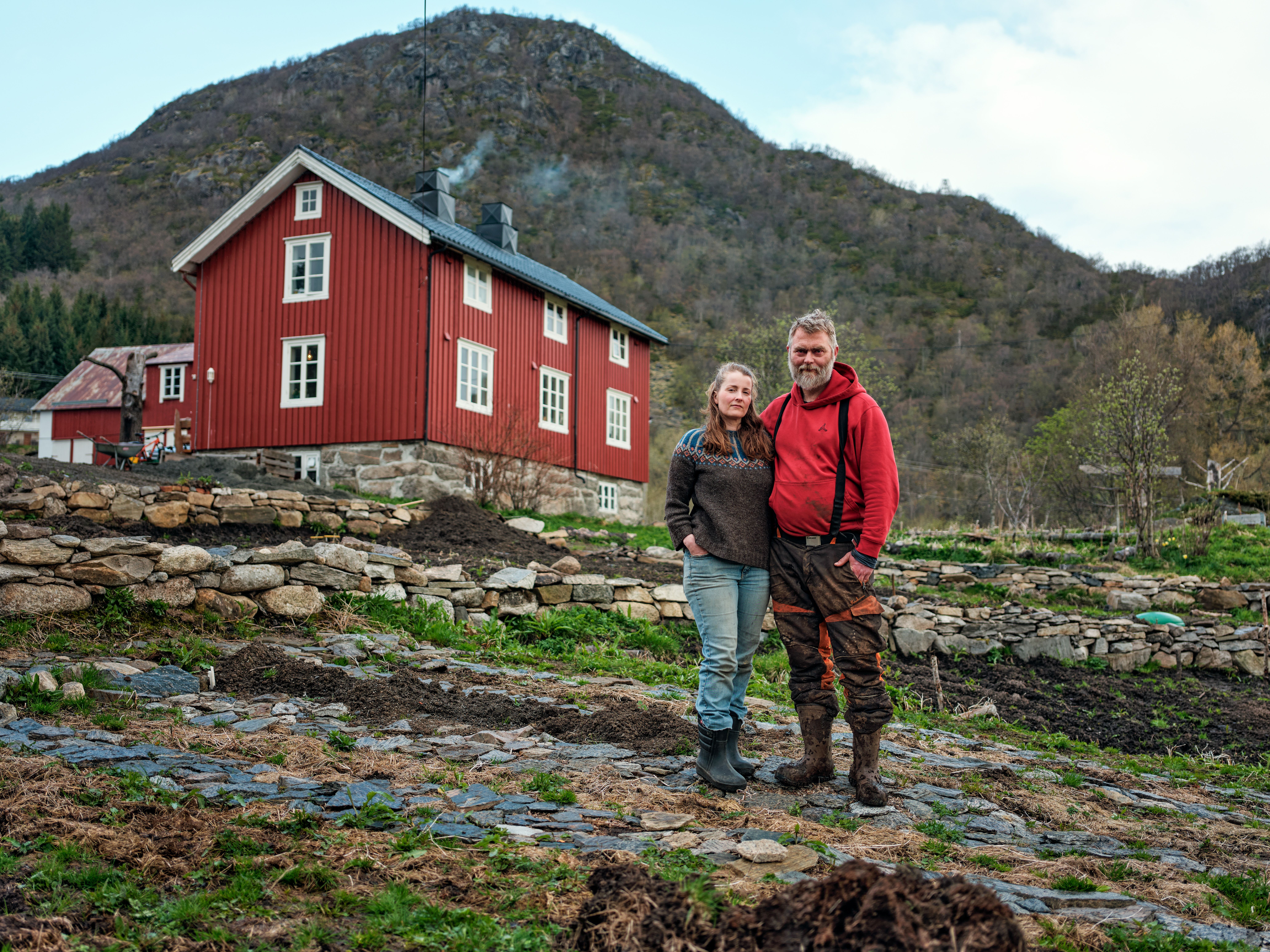 Åshild and Gisle on Myklevik Gard