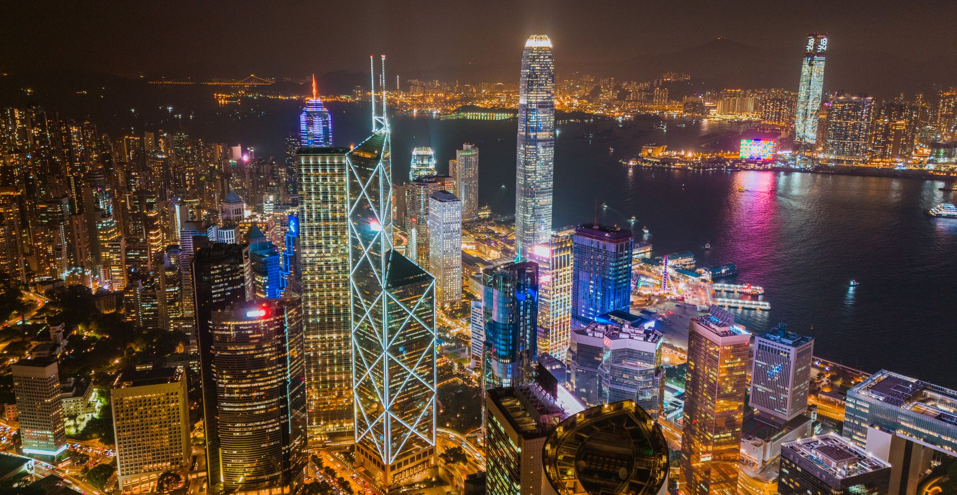 hong kong at night