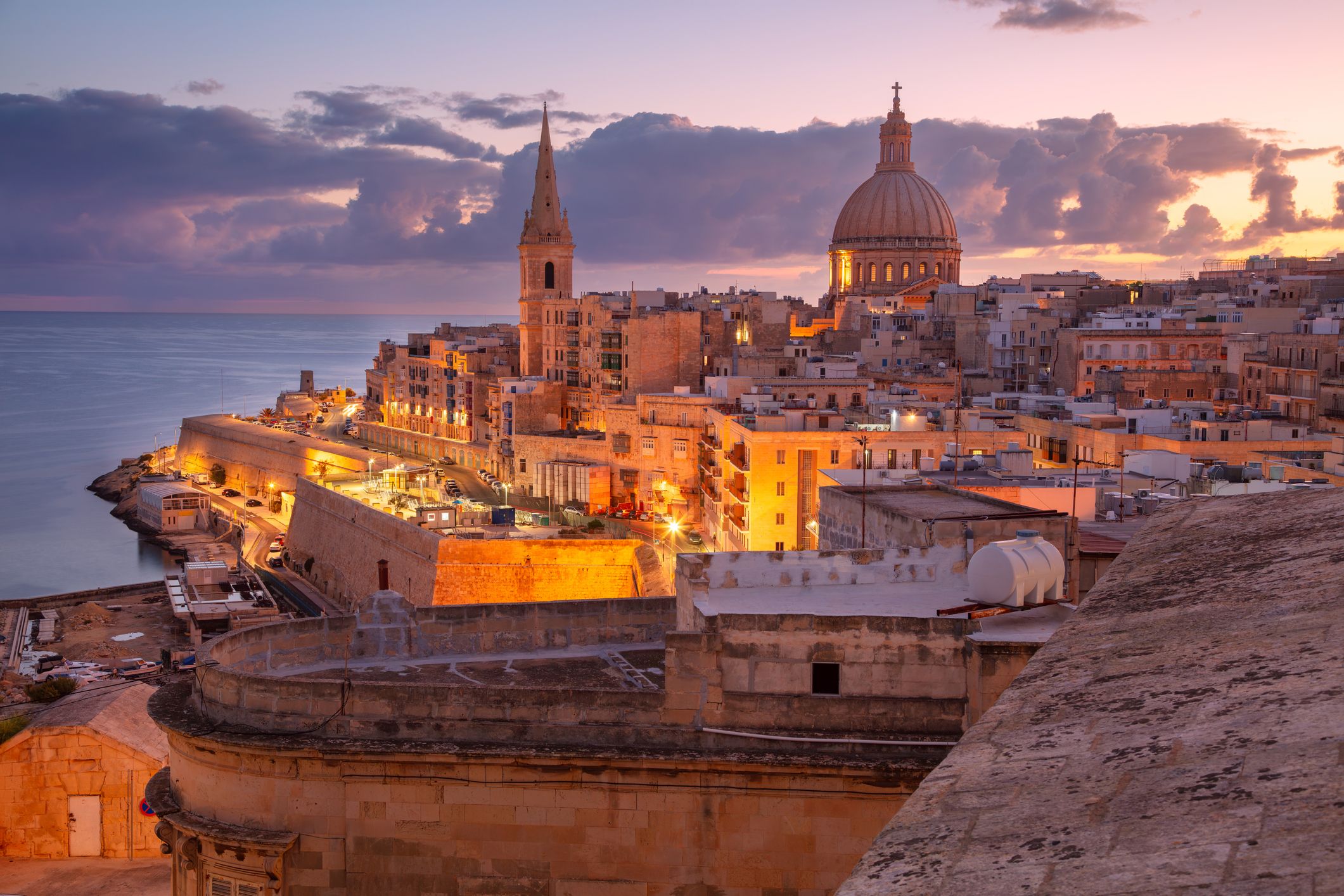 valletta sunrise